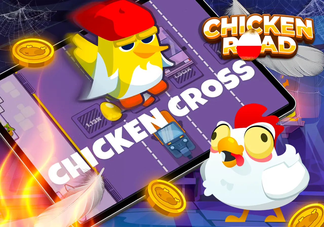 Chicken Road crash játék főképernyő 2026-ban, csirke és kemencék